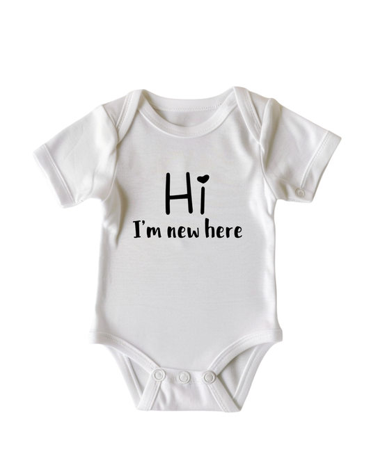 Hi! I'm New Here Bodysuit