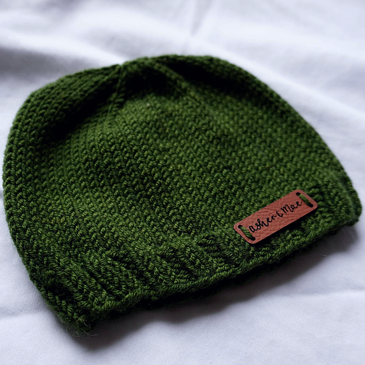 Welcome Home Hat and Sock Set – Hand-Knit Cashmere and Merino Wool Newborn Coming Home Outfit | Dark Green