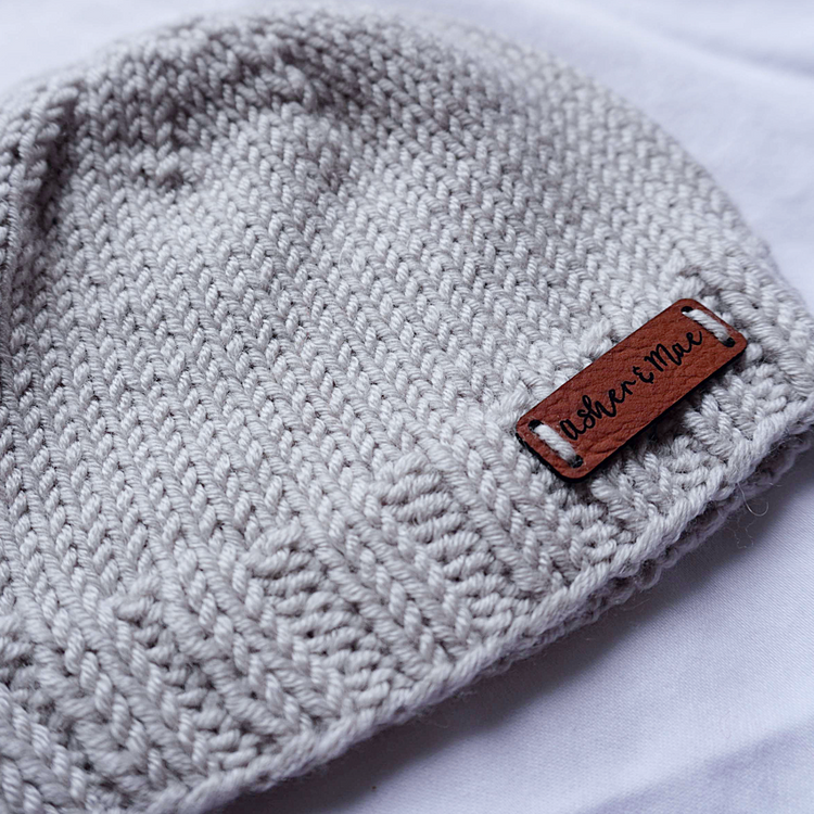 Welcome Home Hat and Sock Set – Hand-Knit Cashmere and Merino Wool Newborn Coming Home Outfit | Light Gray