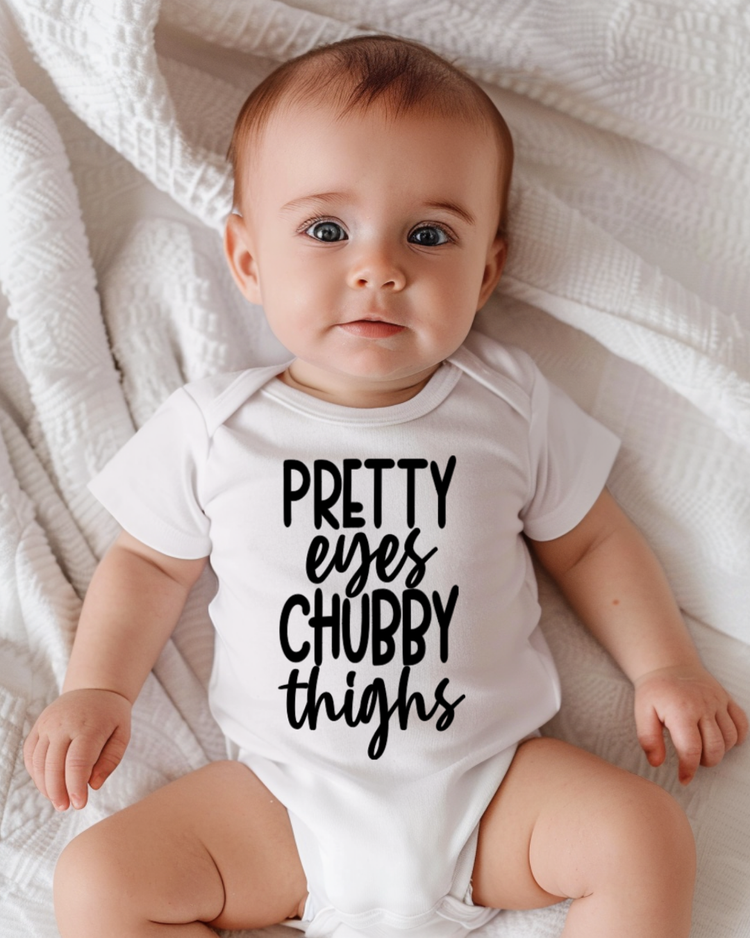 Pretty Eyes and Chubby Thighs Bodysuit