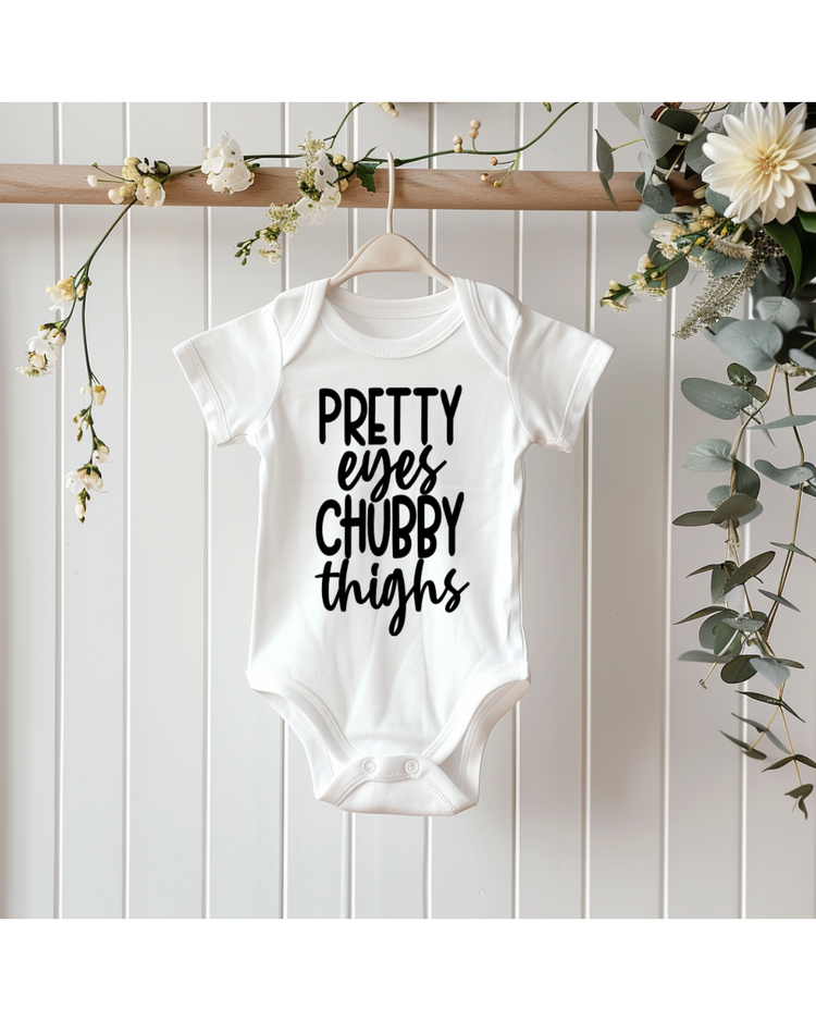 Pretty Eyes and Chubby Thighs Bodysuit