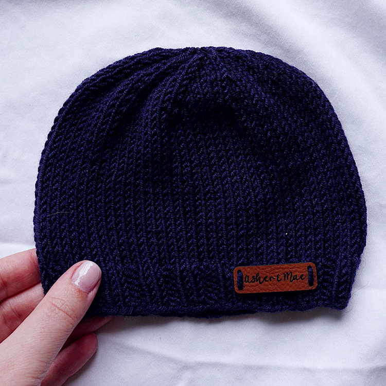 Welcome Home Hat and Sock Set – Hand-Knit Cashmere and Merino Wool Newborn Coming Home Outfit | Navy